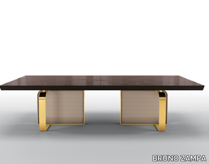 MILLENIUM - Rectangular ebony table _ BRUNO ZAMPA