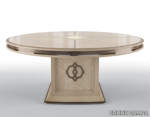 BOSTON - Round walnut living room table _ BRUNO ZAMPA