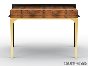 WANDA - Rectangular walnut console table with drawer _ BRUNO ZAMPA