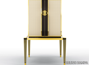 RICHELIEU - Bar cabinet covered in leather _ BRUNO ZAMPA