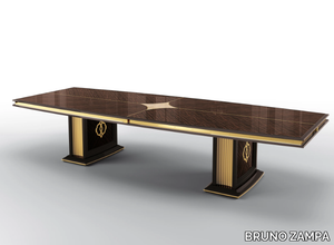 BOSTON WIDE - Rectangular ebony living room table _ BRUNO ZAMPA