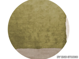 ALTO LA PRAIOLA - Round Bamboo silk rug _ BY IIND STUDIO