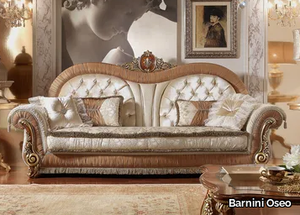 FIRENZE - 3 seater tufted fabric sofa _ Barnini Oseo