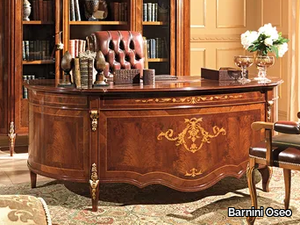 REGGENZA - Oval engineered wood executive desk _ Barnini Oseo