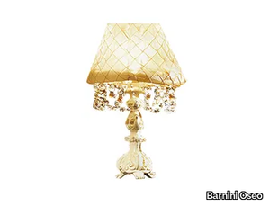 REGGENZA LUXURY - Fabric table lamp with crystals _ Barnini Oseo