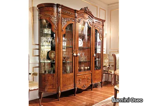 REGGENZA LUXURY - Wood and glass display cabinet _ Barnini Oseo