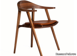 MANTIS - Solid wood chair with armrests _ BassamFellows