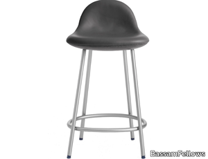 PEBBLE - Upholstered counter stool _ BassamFellows