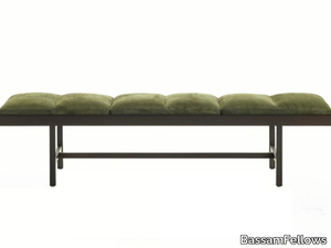 DAYBED - Upholstered leather and solid wood dining bench _ BassamFellows