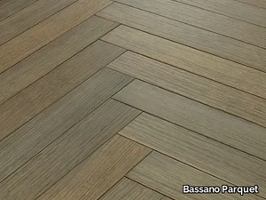 ITALIAN HERRINGBONE 90° OAK SKY - Oak parquet _ Bassano Parquet