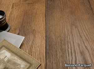 OAK BURNED DARK - Brushed oak parquet _ Bassano Parquet