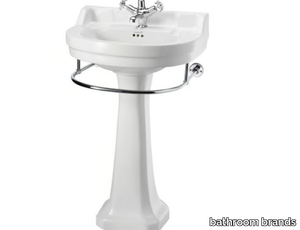 EDWARDIAN - Round Vitreous China washbasin with towel rail _ bathroom brands