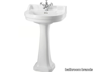 EDWARDIAN - Round pedestal Vitreous China washbasin _ bathroom brands