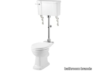 Floor mounted toilet - Floor mounted Vitreous China toilet with external cistern _ bathroom brands