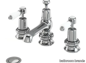 KENSINGTON REGENT - 3 hole countertop washbasin tap with pop up waste _ bathroom brands