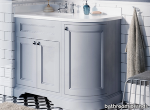 MINERVA - Corner wooden vanity unit with doors _ bathroom brands