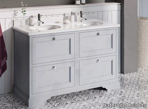 MINERVA - Floor-standing double MDF vanity unit with drawers _ bathroom brands