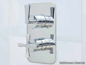 RIVIERA - 2 hole shower set with plate _ bathroom brands