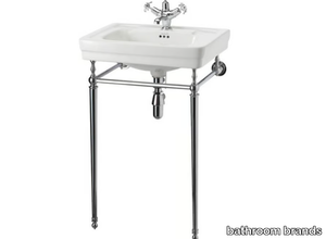 VICTORIAN - Console rectangular Vitreous China washbasin _ bathroom brands