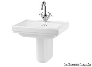 RIVIERA - 580mm Square Basin with Riviera Semi Pedestal _ bathroom brands