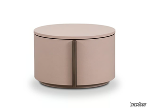 BESIDE - Round bedside table with drawers _ BAXTER