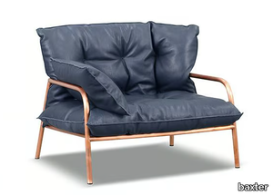 ELEPHANT - Leather garden armchair _ BAXTER