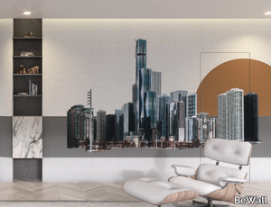 CHICAGO - Washable landscape vinyl wallpaper _ BeWall