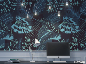 FLORAL POP - Washable Tropical vinyl wallpaper _ BeWall