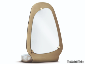 AFRODITE - Countertop brass mirror with cabinet _ Bellotti Ezio