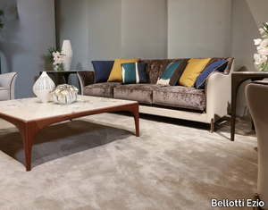 EGEA - Upholstered 3 seater leather sofa _ Bellotti Ezio