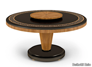 LEXINGTON AVENUE - Round walnut dining table _ Bellotti Ezio