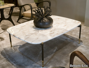 PATAGONIA - Low rectangular Calacatta Oro marble coffee table _ Bellotti Ezio