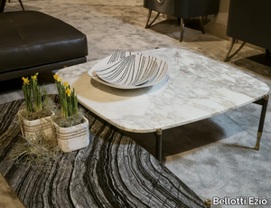 PATAGONIA - Low square Calacatta Oro marble coffee table _ Bellotti Ezio