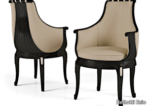 THE MAJESTIC - Upholstered leather chair with armrests _ Bellotti Ezio