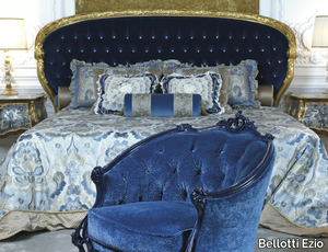 3690 - Velvet bed with tufted headboard _ Bellotti Ezio