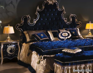 3150 - Velvet double bed with tufted headboard _ Bellotti Ezio