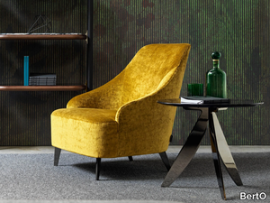 EMILIA - Upholstered fabric armchair _ BertO