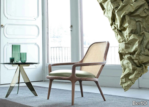 PATTI - Solid wood easy chair with armrests _ BertO