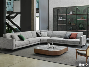 TIME BREAK - Corner fabric sofa with removable cover _ BertO