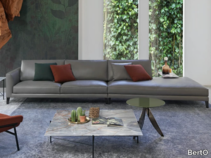 TIME BREAK - Sectional leather sofa _ BertO