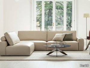 JOHNNY - Sectional leather sofa _ BertO