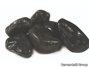 PEBBLE EBONY BLACK - Natural stone decorative pebbles _ Bernardelli Group