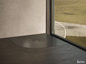 BETTEFLOOR CORNER - Corner enamelled steel shower tray _ Bette