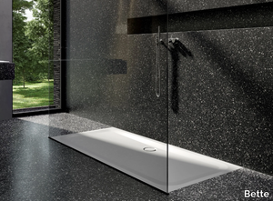 BETTEULTRA - Flush fitting rectangular enamelled steel shower tray _ Bette