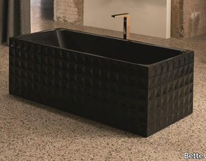 BETTELOFT ORNAMENT MIDNIGHT - Freestanding rectangular steel bathtub _ Bette