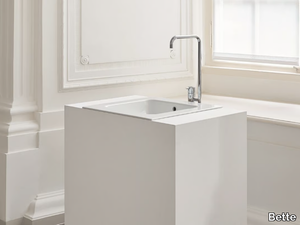 BETTEONE - Inset rectangular enamelled steel washbasin _ Bette