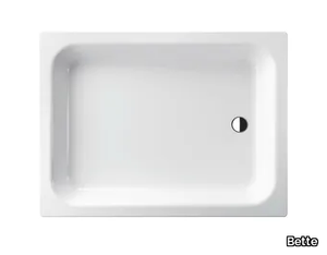 BETTEDELTA - Rectangular enamelled steel shower tray _ Bette