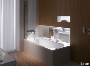 BETTEOCEAN - Enamelled steel bathtub with shower _ Bette