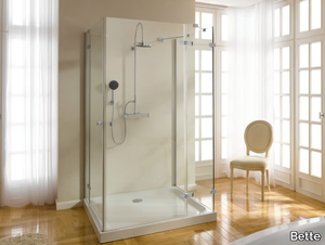 BETTESUPRA - Square enamelled steel shower tray _ Bette