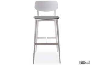 DOLL 555 - High beech stool with integrated cushion _ Billiani